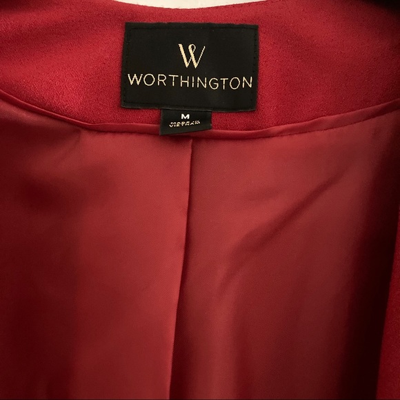 80’s Bright Red Single Button Blazer by Worthington
